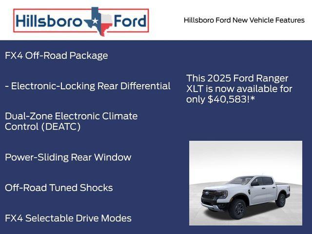 new 2025 Ford Ranger car, priced at $40,583