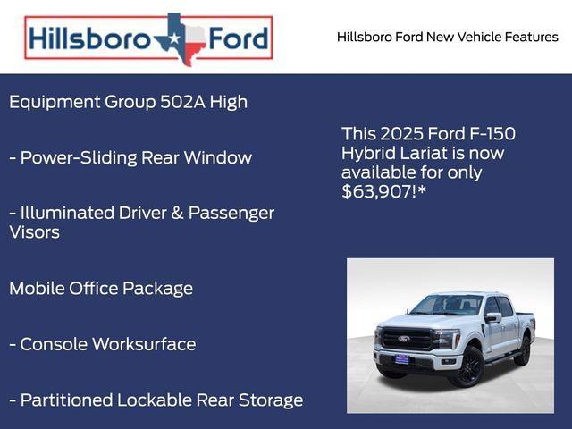 new 2025 Ford F-150 car, priced at $63,907