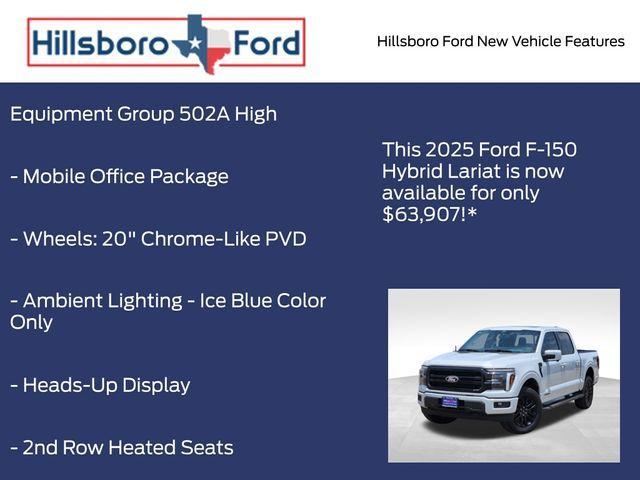 new 2025 Ford F-150 car, priced at $63,907