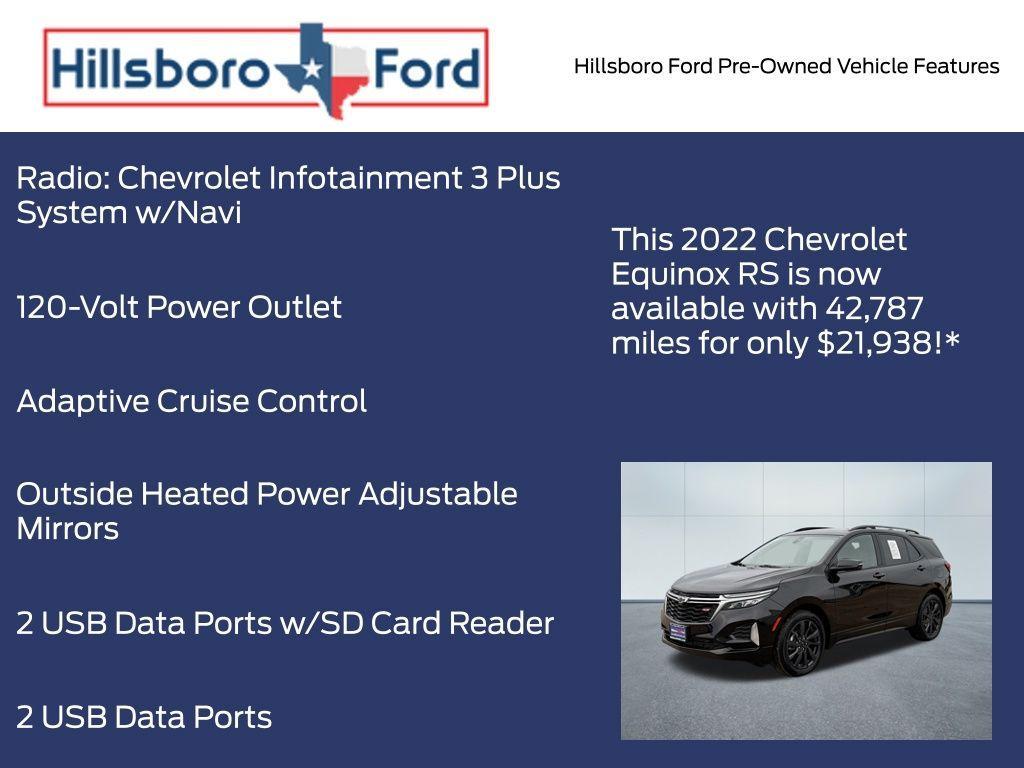 used 2022 Chevrolet Equinox car, priced at $21,938