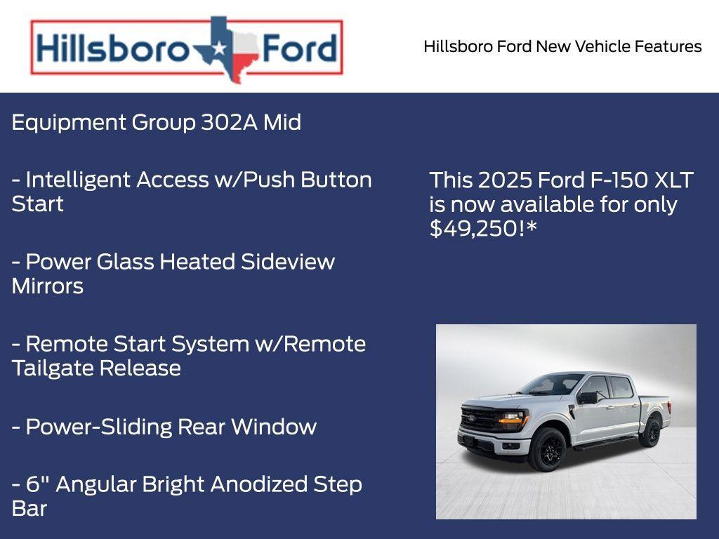 new 2025 Ford F-150 car, priced at $49,250