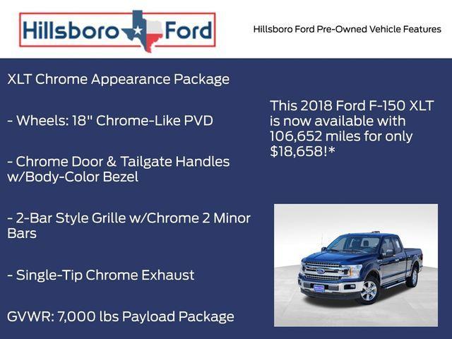 used 2018 Ford F-150 car, priced at $18,658
