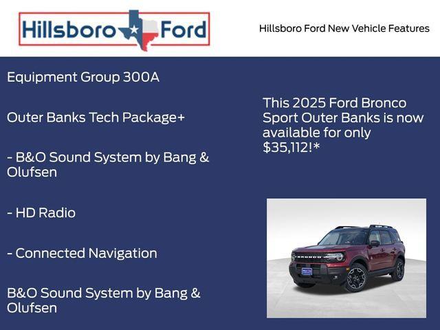 new 2025 Ford Bronco Sport car, priced at $35,112