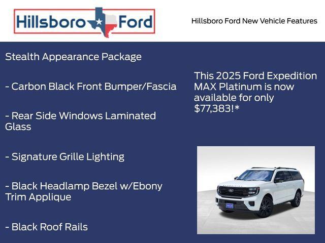 new 2025 Ford Expedition Max car, priced at $77,383
