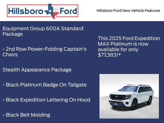 new 2025 Ford Expedition Max car, priced at $77,383