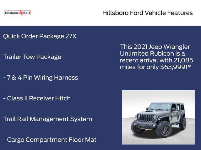 used 2021 Jeep Wrangler Unlimited car, priced at $63,999
