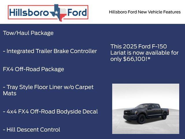 new 2025 Ford F-150 car, priced at $66,100
