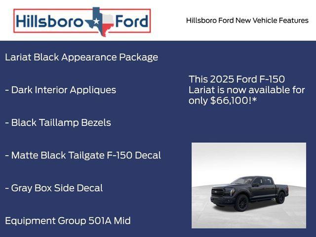 new 2025 Ford F-150 car, priced at $66,100