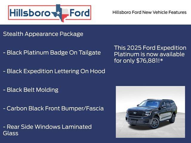 new 2025 Ford Expedition car, priced at $76,881