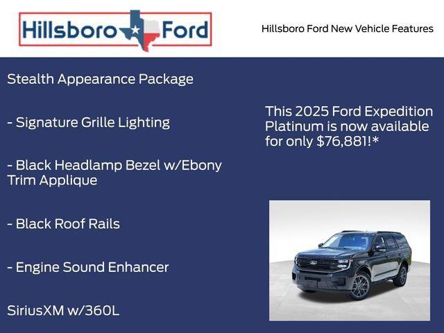 new 2025 Ford Expedition car, priced at $76,881