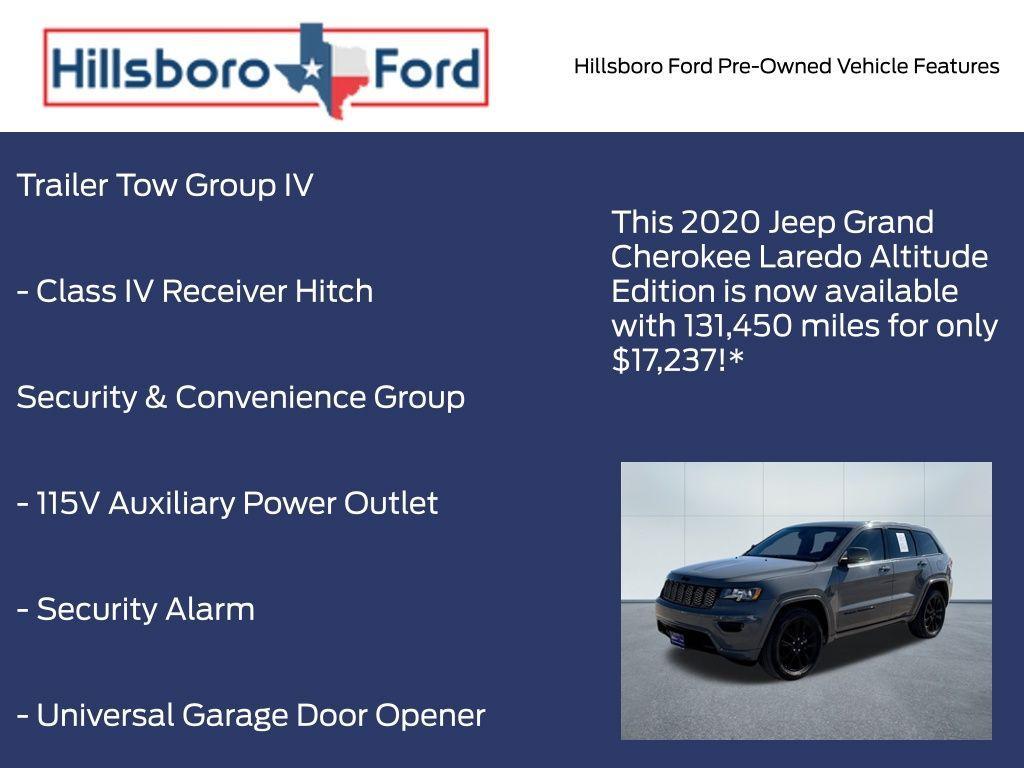 used 2020 Jeep Grand Cherokee car, priced at $17,237
