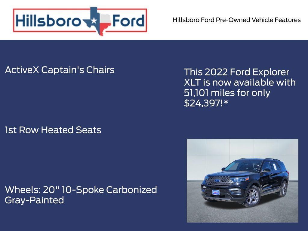 used 2022 Ford Explorer car, priced at $24,397