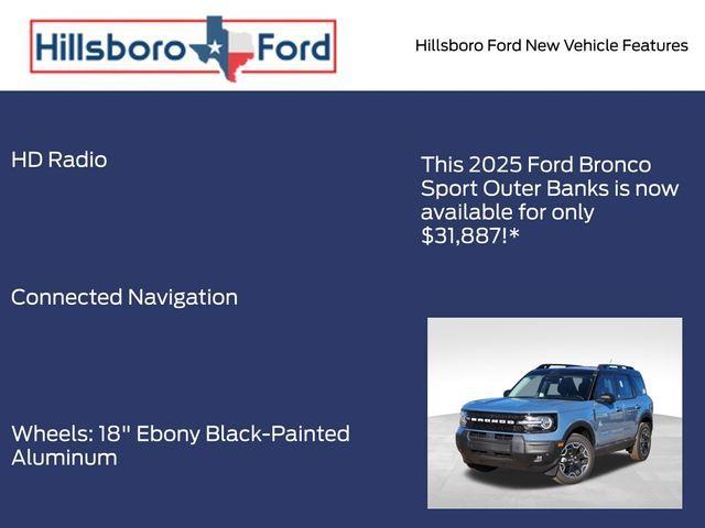 new 2025 Ford Bronco Sport car, priced at $31,887