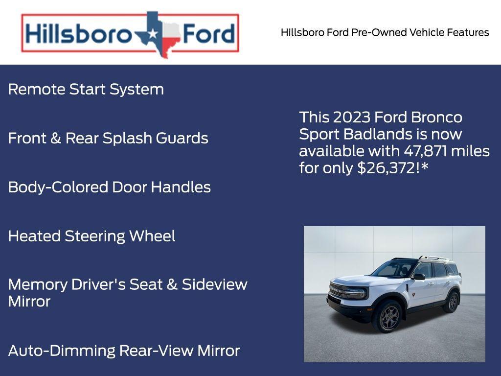 used 2023 Ford Bronco Sport car, priced at $26,372