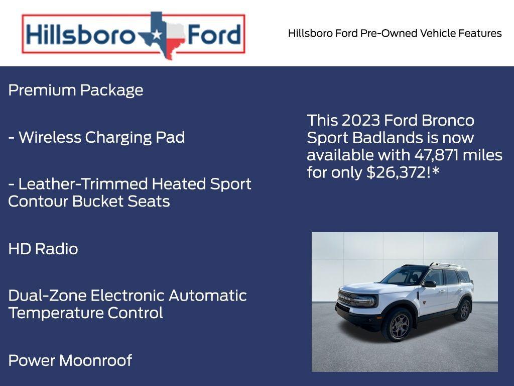 used 2023 Ford Bronco Sport car, priced at $26,372