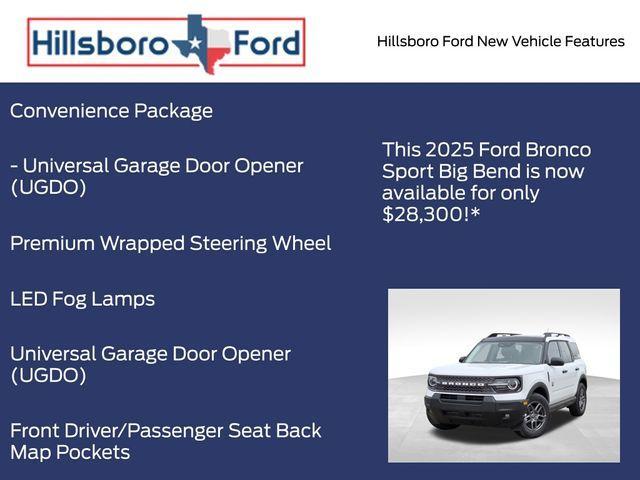 new 2025 Ford Bronco Sport car, priced at $28,300