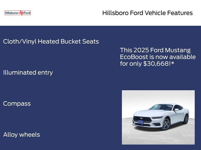 new 2025 Ford Mustang car, priced at $30,668
