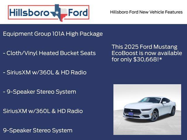 new 2025 Ford Mustang car, priced at $30,668