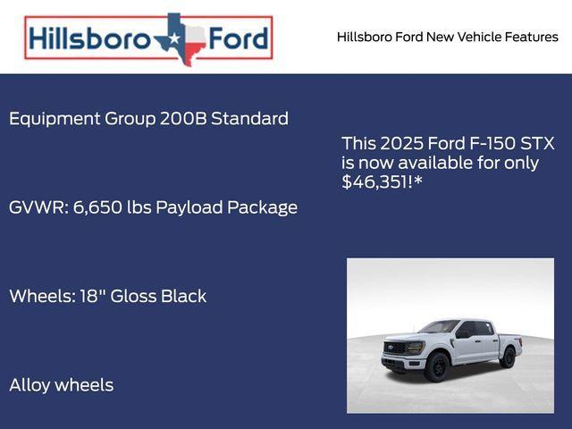 new 2025 Ford F-150 car, priced at $46,351