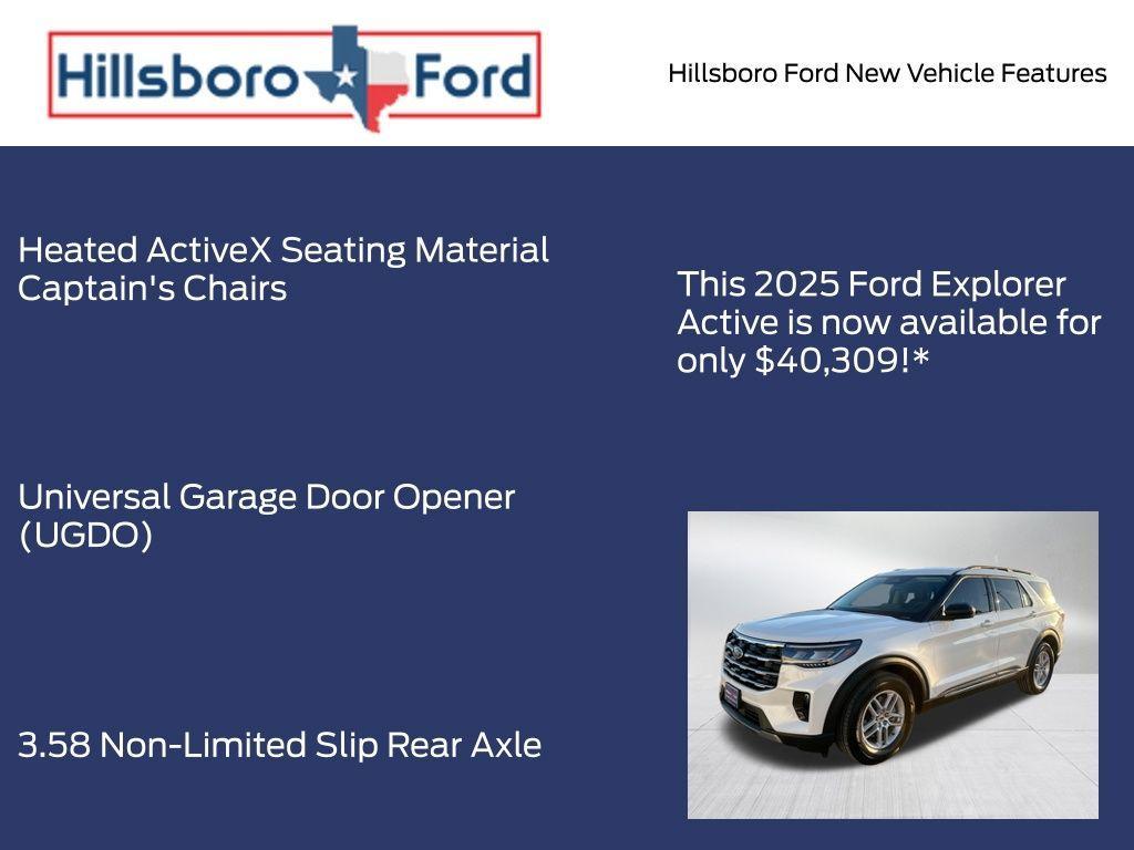 new 2025 Ford Explorer car, priced at $40,309