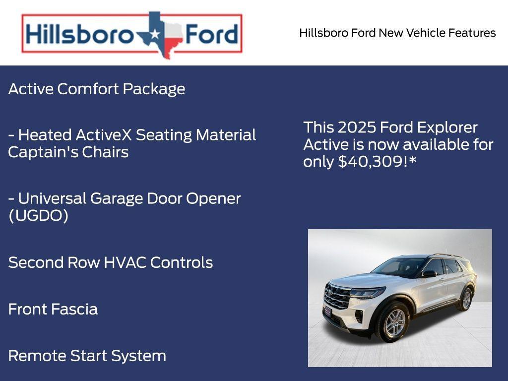 new 2025 Ford Explorer car, priced at $40,309