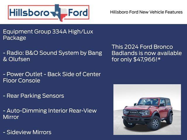 new 2024 Ford Bronco car, priced at $47,966