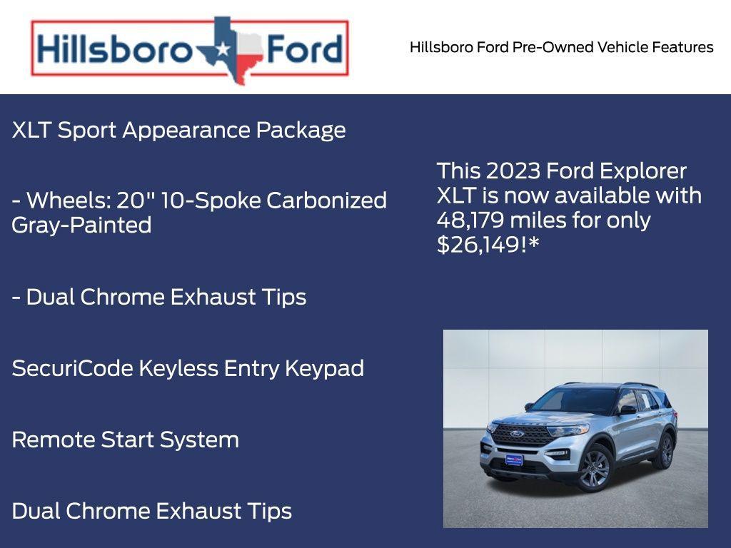used 2023 Ford Explorer car, priced at $26,149