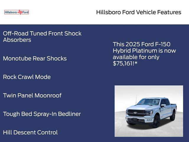 new 2025 Ford F-150 car, priced at $75,161