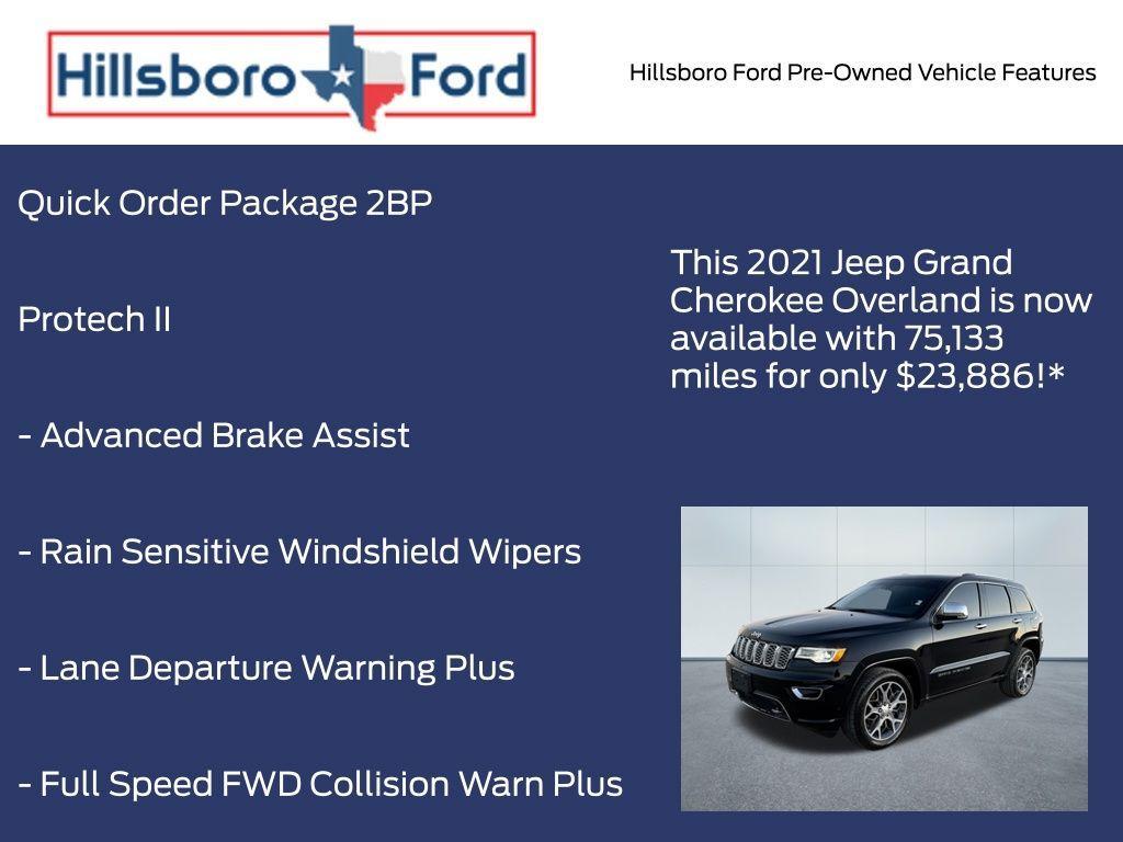 used 2021 Jeep Grand Cherokee car, priced at $23,886