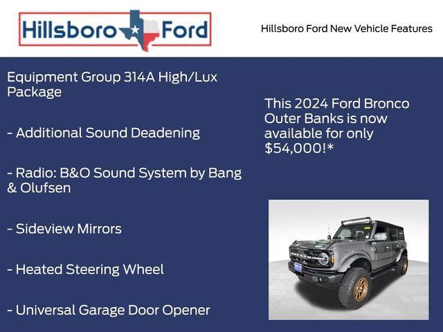 new 2024 Ford Bronco car, priced at $54,000