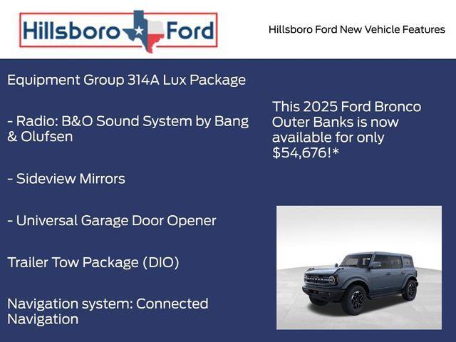 new 2025 Ford Bronco car, priced at $54,676