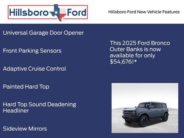 new 2025 Ford Bronco car, priced at $54,676