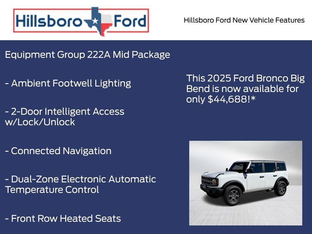 new 2025 Ford Bronco car, priced at $44,688