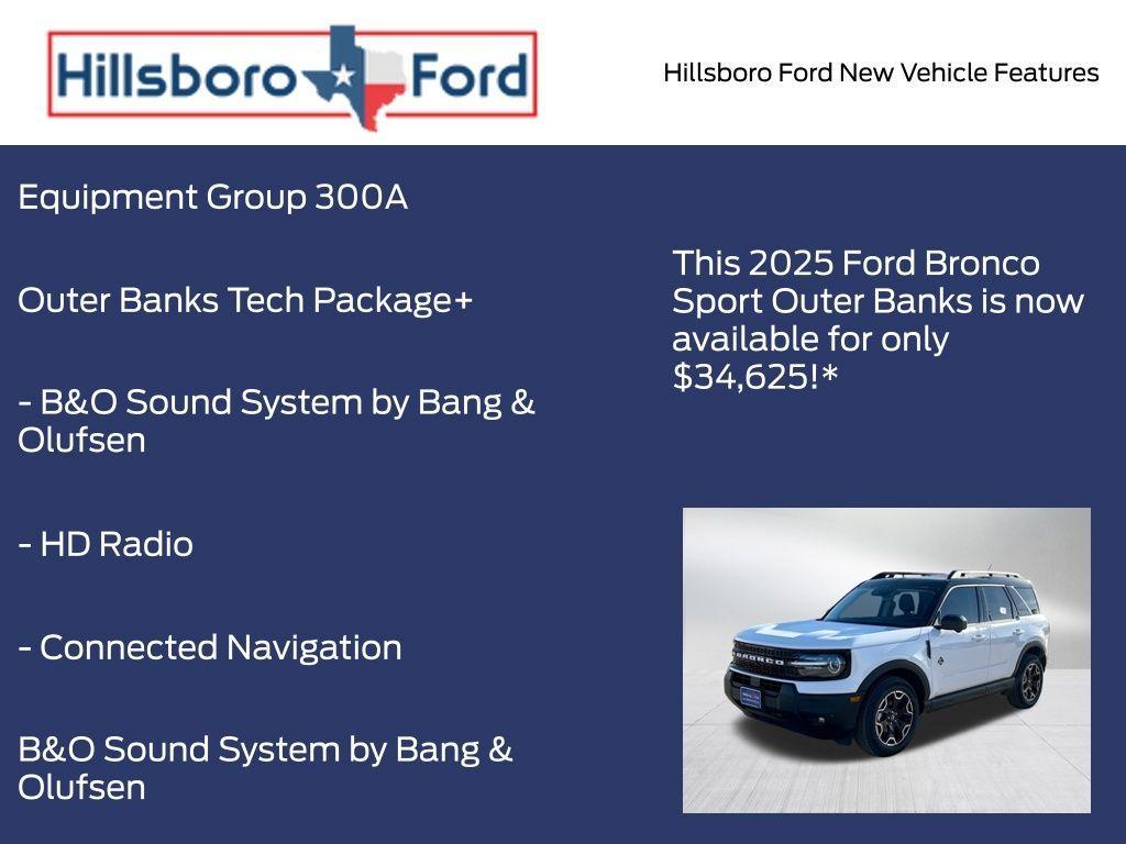 new 2025 Ford Bronco Sport car, priced at $34,625