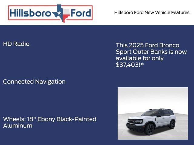 new 2025 Ford Bronco Sport car, priced at $37,403