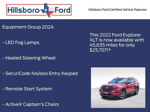 used 2022 Ford Explorer car, priced at $25,707