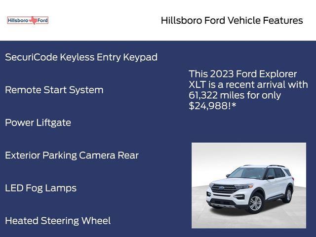 used 2023 Ford Explorer car, priced at $24,988