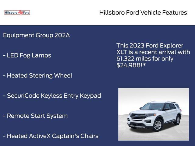 used 2023 Ford Explorer car, priced at $24,988