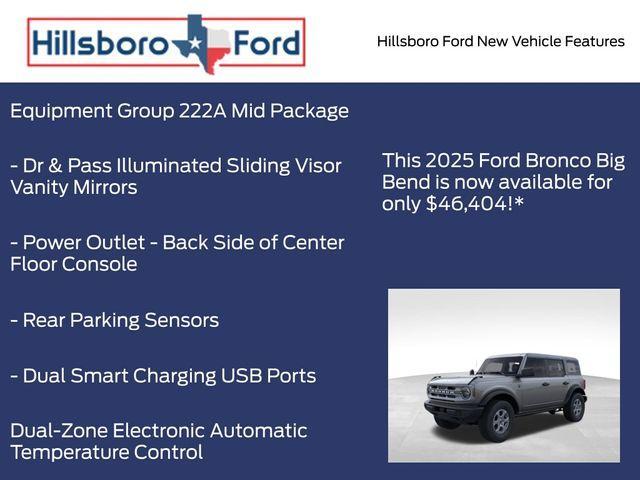 new 2025 Ford Bronco car, priced at $46,404