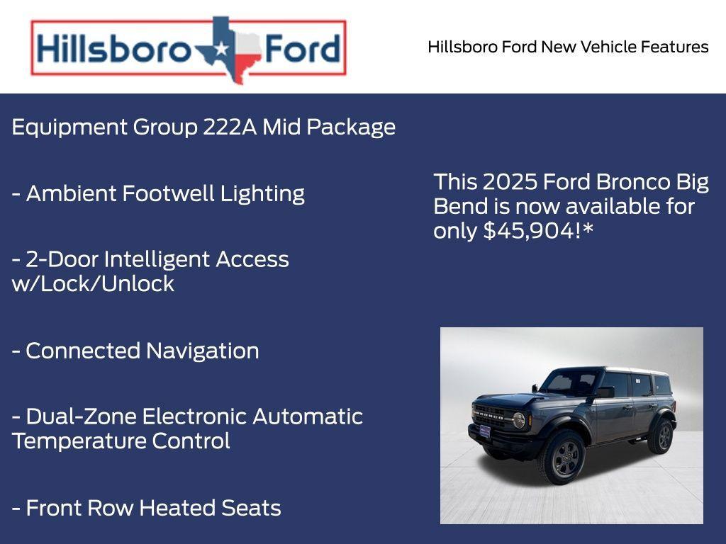 new 2025 Ford Bronco car, priced at $45,904