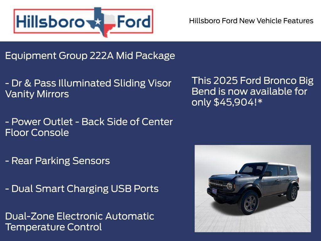 new 2025 Ford Bronco car, priced at $45,904