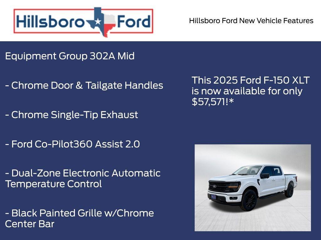 new 2025 Ford F-150 car, priced at $57,571