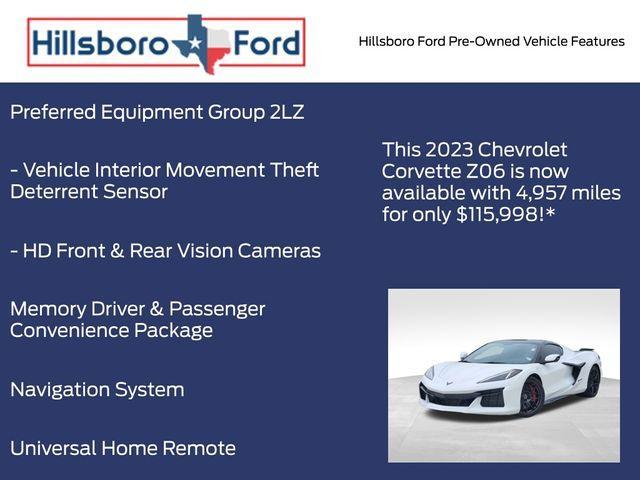 used 2023 Chevrolet Corvette car, priced at $115,998