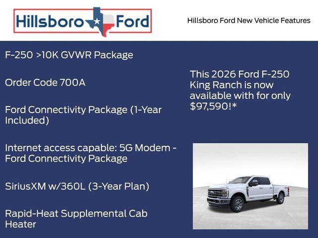 new 2026 Ford F-250 car, priced at $97,590