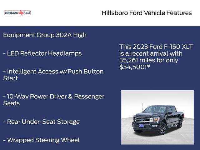 used 2023 Ford F-150 car, priced at $34,500