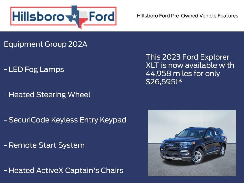 used 2023 Ford Explorer car, priced at $26,595