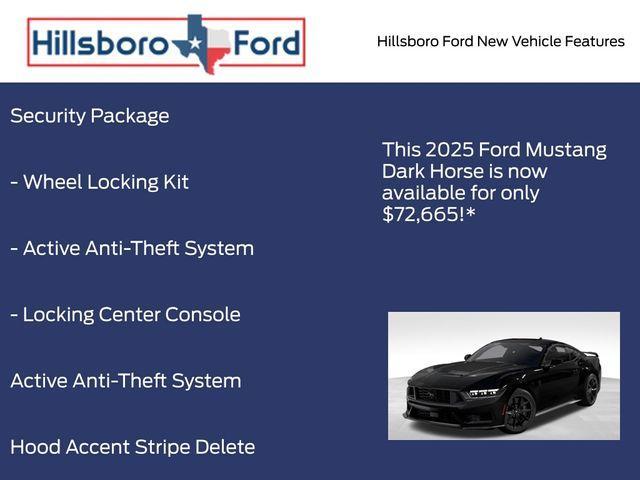new 2025 Ford Mustang car, priced at $72,665