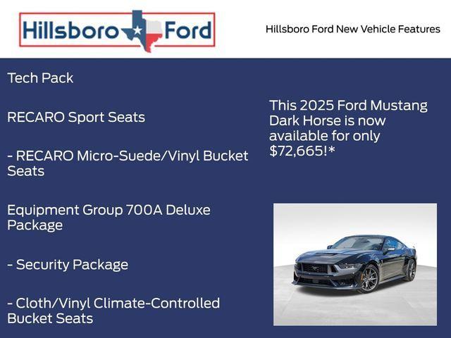 new 2025 Ford Mustang car, priced at $72,665