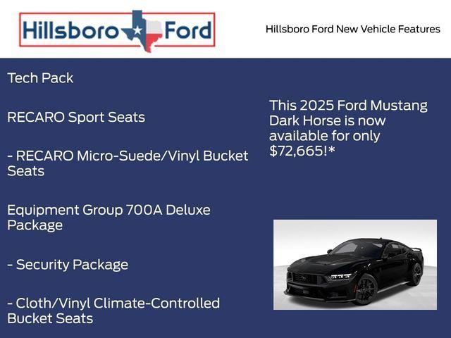 new 2025 Ford Mustang car, priced at $72,665