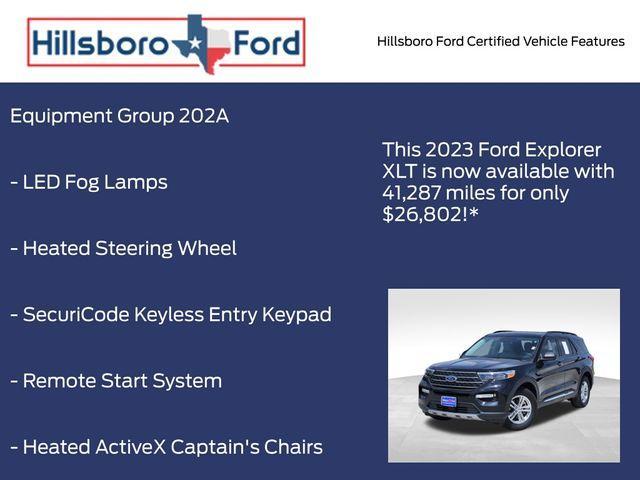 used 2023 Ford Explorer car, priced at $26,802